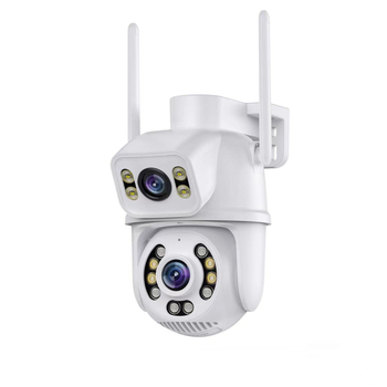 Sferna kamera s dvostrukim objektivom, WiFi daljinsko praćenje, vodootporna HD za vanjsku upotrebu (0,05 lx, -40 do 70 °C, 12V)