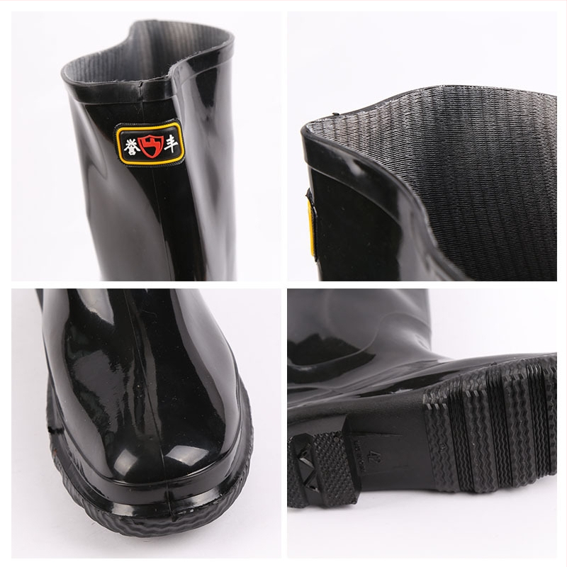 Ghete de ploaie Yufeng din PVC, înalte, izolate și impermeabile, încălțăminte de lucru pentru exterior