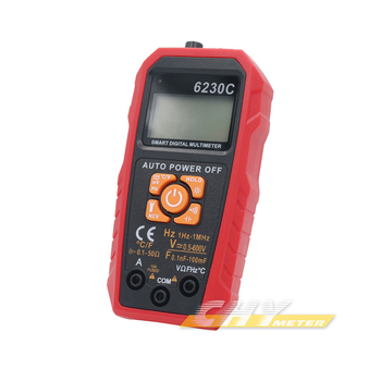 6230C Автоматичен многофункционален цифров мултиметър с температура и честота, измерване на променлив ток до 10A, капацитет 60 mF