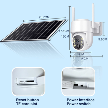 Solarna kamera s Wi-Fi, vanjska upotreba, -5 do 55°C, 0.02 lux