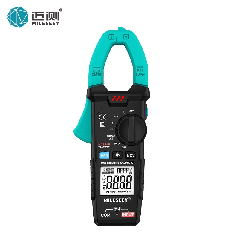 Mileseey MC631 digitális csipeszes ampermérő AC/DC-hez – nagy pontosságú, univerzális, többfunkciós