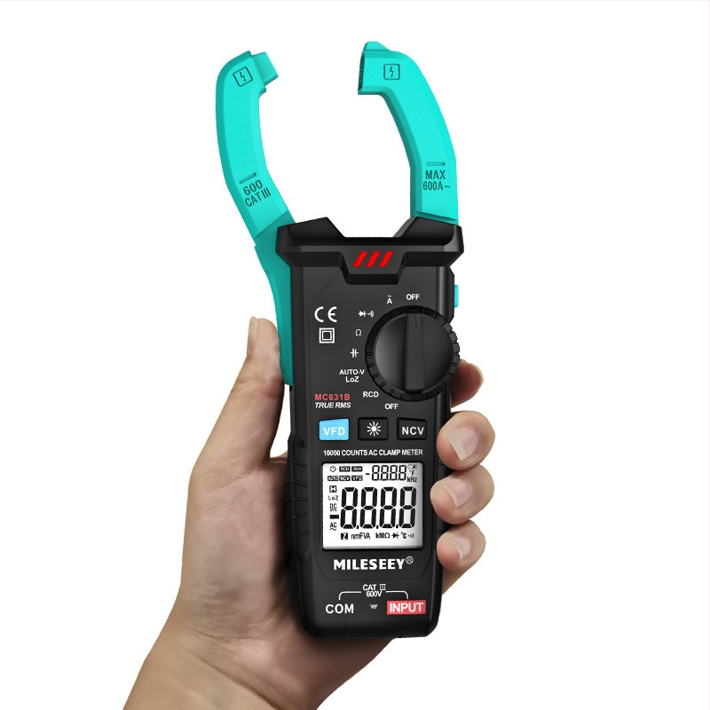 Mileseey MC631 digitális csipeszes ampermérő AC/DC-hez – nagy pontosságú, univerzális, többfunkciós