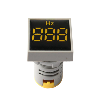 LED Hz метър с цифров дисплей AD16-22HZMS, индикатор за честота на AC, измерване 0-99 Hz, точност ±2%, амплитуда на входен сигнал 20-500