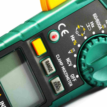 Shida 03026 Clamp Meter, Digitális, AC/DC, Nagy csuklónyílás, Kapacitás- és frekvenciamérés