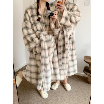 Fürdőköpeny pároknak, plüss fleece, poliészter, uniszex, téli modell