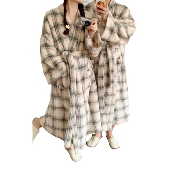 Fürdőköpeny pároknak, plüss fleece, poliészter, uniszex, téli modell