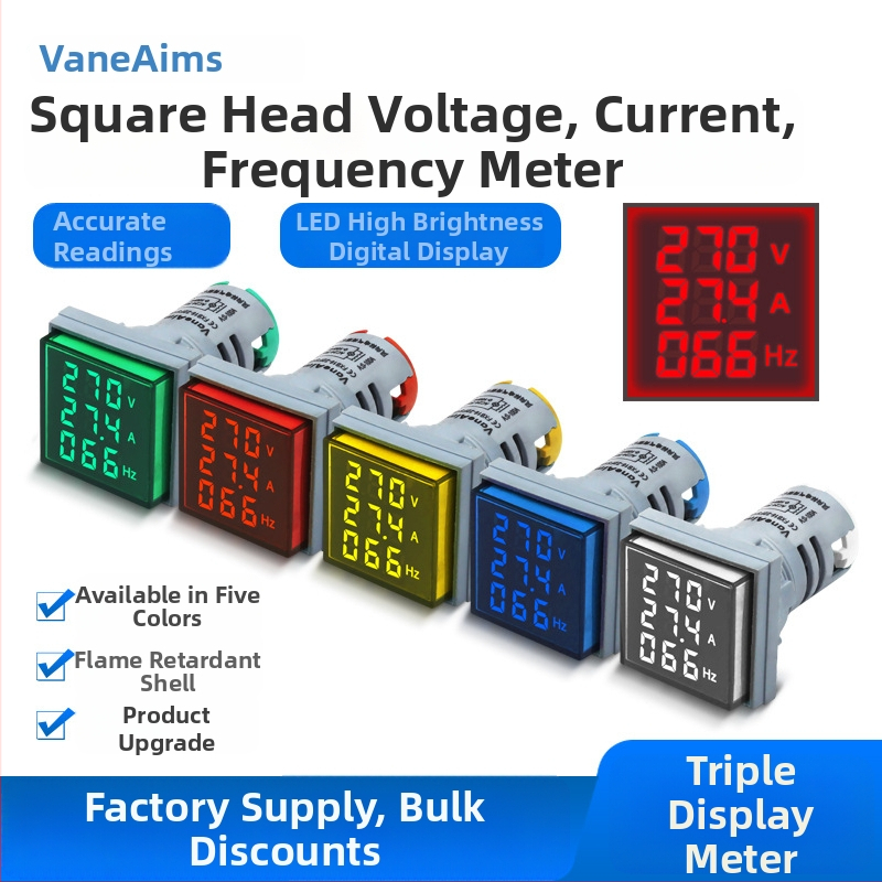 VaneAims FXB16-22FSVA Digitálne meracie zariadenie napätia, AC24-500V vstup/výstup, rozsah 24-500V