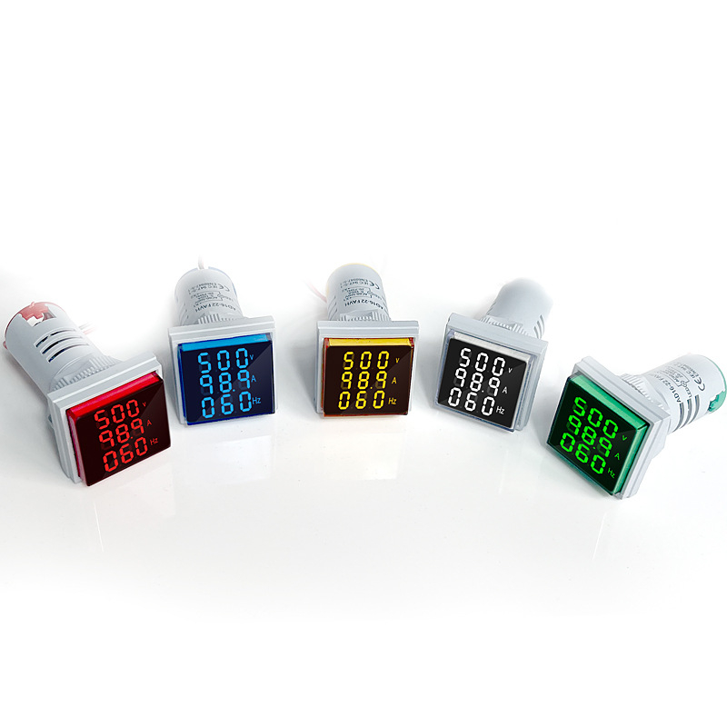 Jiuji digitális LED kijelző AC áramhoz, feszültséghez és frekvenciához — három az egyben Hz-mérő (licencelt magáncímke)