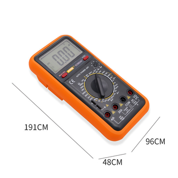Цифров мултиметър с голям дисплей, измерване на температура и честота, автоматично изключване