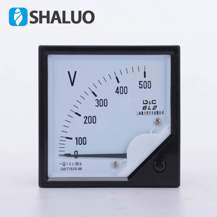 Волтметър с указател SHALUO, модел Voltmeter 0-500V, диапазон 0-500V, тегло 0.3