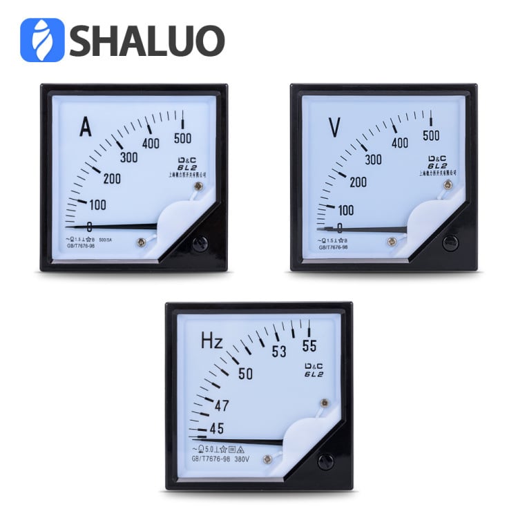 Волтметър с указател SHALUO, модел Voltmeter 0-500V, диапазон 0-500V, тегло 0.3