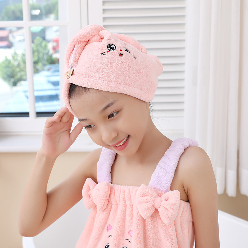 Детска рокля за баня от коралов плюш с презрамки – летна банна рокля за момичета, полиестер