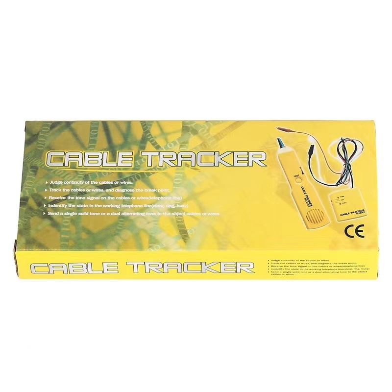 Hisitek RJ11 vonalkereső és hálózati rövidzárlat-tesztelő alligátor csipeszekkel — AL848137306966