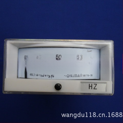 Frekvenčný merač 46L1, rozsah 45–50–55 Hz, vstup 100 V, Značka: Yueqing chuanqi instrument