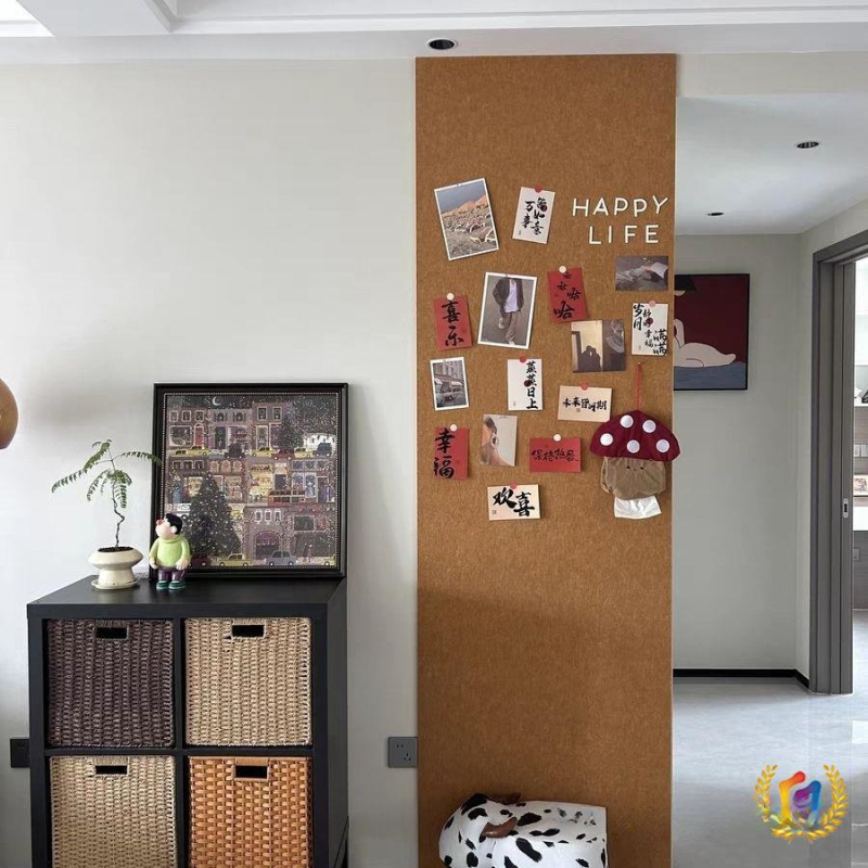 Filc falikép – önmagát ragadó fotóháttér panel Polaroidhoz, hálószobai faldekoráció és üzenőtábla