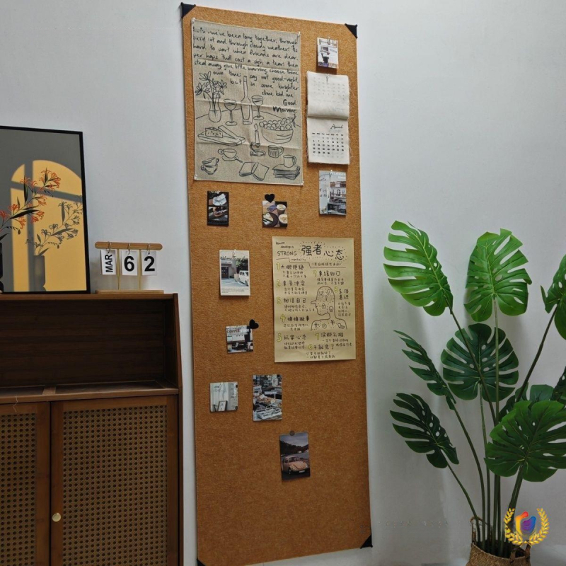 Filc falikép – önmagát ragadó fotóháttér panel Polaroidhoz, hálószobai faldekoráció és üzenőtábla