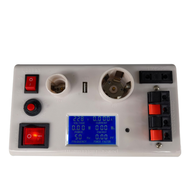 KTG többfunkciós teljesítménymérő műszer, feszültségtartomány 0-260, áramerősség tartomány 3, pontosság 0.5%