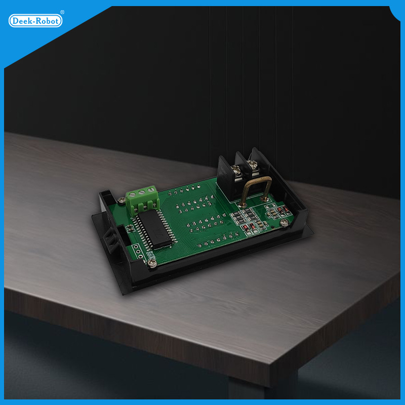 DC teljesítménymérő, 5-jegyű digitális kijelző, 5–24 V tartomány, 10 A, háromkijelzős wattmérő