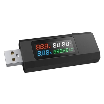 USB áram-, feszültség- és teljesítménymérő USB töltők és külső akkumulátorokhoz — Márka: XIAO JIN GANG