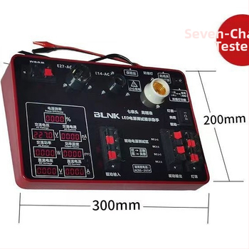 LED tester výkonu so sedemsegmentovým displejom pre meranie prúdu a napätia