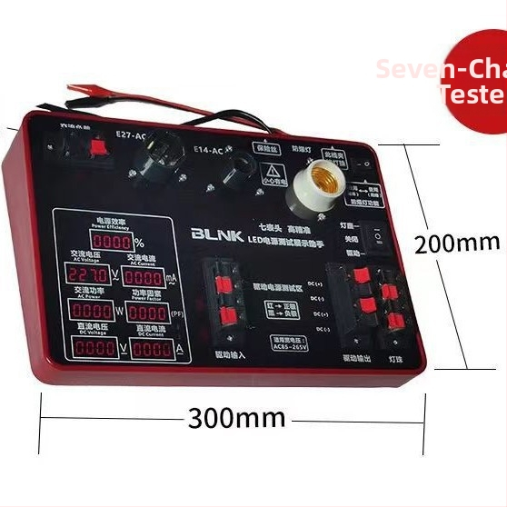 LED tester výkonu so sedemsegmentovým displejom pre meranie prúdu a napätia