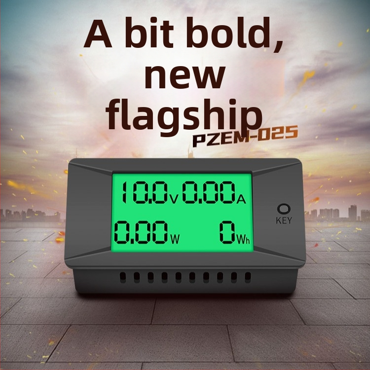 peacefair DC digitálny volt-ampérmeter s displejom, model pzem-025, 0–300A/300V merací tester výkonu a energie