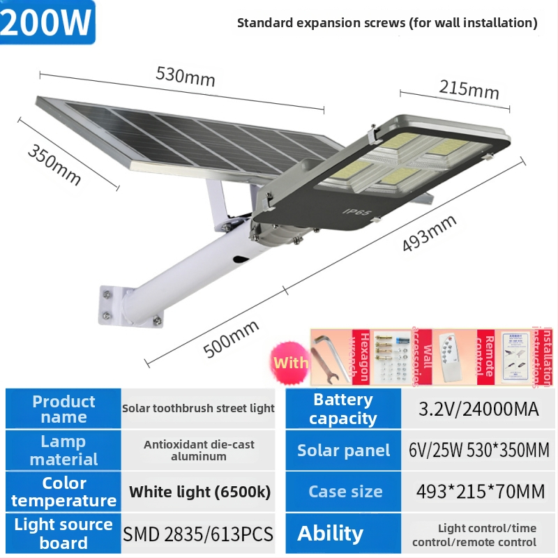 LED solarno ulično svjetlo, vanjska upotreba, vrt i krajolik, IP65, 10W