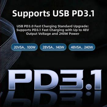 K2 tester snage s USB voltmetrom i ampermetrom, PD3.1 protokol brzog punjenja s automatskim otkrivanjem.