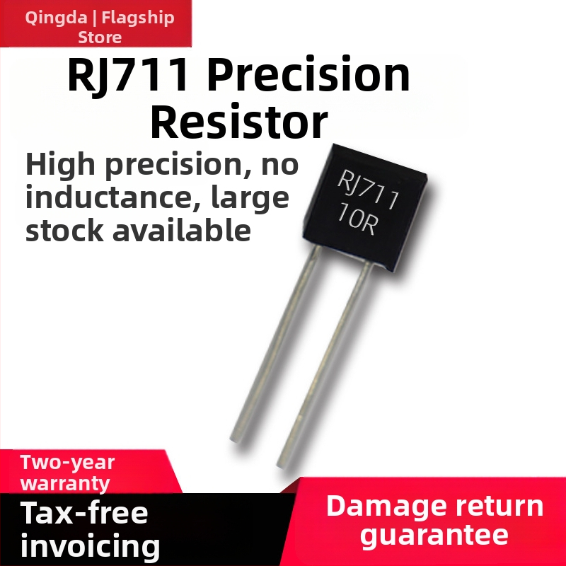 Presný kovový fóliový rezistor RCK02A, 0.25W, 75Ω/249Ω/250Ω/300Ω/500Ω, tolerancia 0.01%, PTC teplotný koeficient