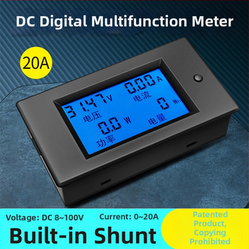 Peacefair Pzem-031/051 DC voltmetar, ampermetar i mjerač snage za dvostruko napajanje, raspon 6,5–100 V