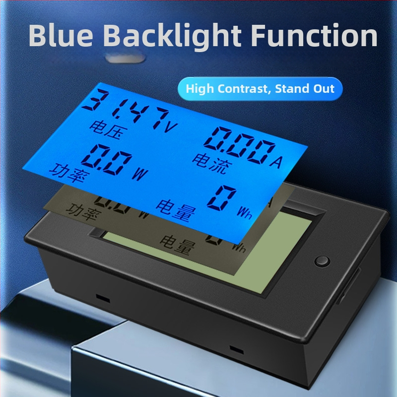 Peacefair Pzem-031/051 DC voltmetar, ampermetar i mjerač snage za dvostruko napajanje, raspon 6,5–100 V