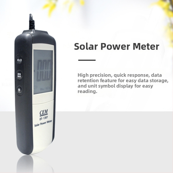 DT-1307 Napelemes teljesítmény-tesztelő UV-méréssel, 1999 W/m^2