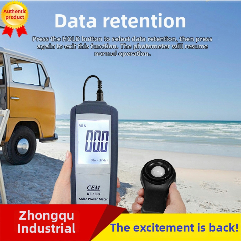 DT-1307 Napelemes teljesítmény-tesztelő UV-méréssel, 1999 W/m^2