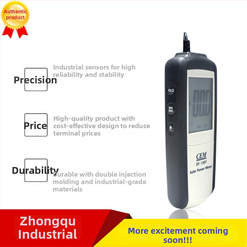 DT-1307 Napelemes teljesítmény-tesztelő UV-méréssel, 1999 W/m^2