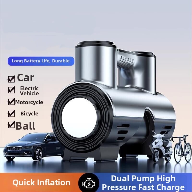 Αντλία ελαστικών αυτοκινήτου, πολυλειτουργική, 12V, 120W, 35 L/min, Ψηφιακή οθόνη, 3 m σωλήνας αέρα