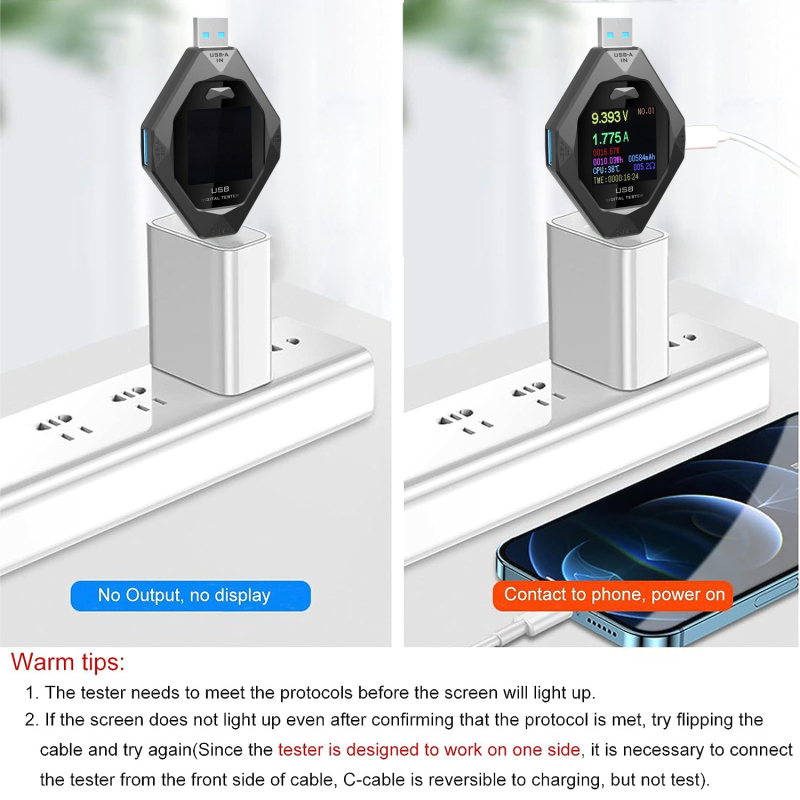 USB tester Type-C PD, DC digitalni voltmetar, ampermetar i mjerač snage