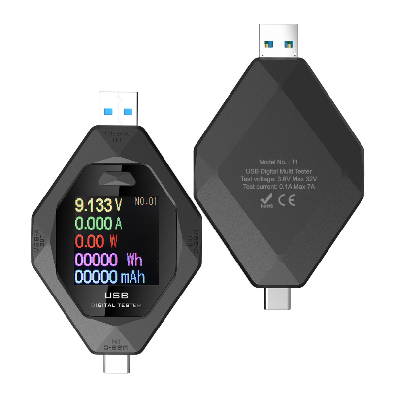 USB tester Type-C PD, DC digitalni voltmetar, ampermetar i mjerač snage