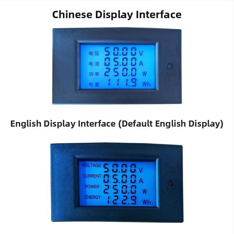 DC измерител на мощност с цифров дисплей, многофункционален монитор за мощност, 100 V, 20 A/50 A/100 A