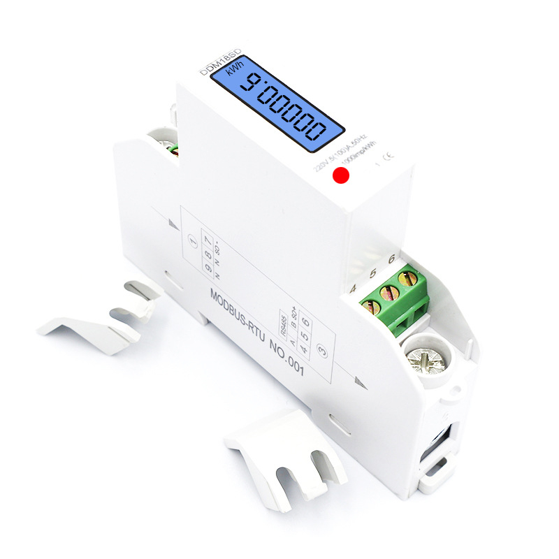 DDM18SD măsurător de energie electrică monofazat, curent nominal 5A, acuratețe 1.0, 220V