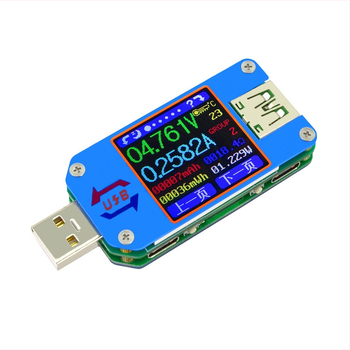 USB tester UM25C na meranie napätia, prúdu, kapacity a výkonu s Bluetooth a mobilnou aplikáciou, detekcia 5A rýchleho nabíjania
