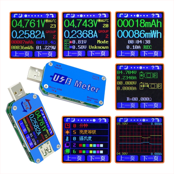 USB tester UM25C na meranie napätia, prúdu, kapacity a výkonu s Bluetooth a mobilnou aplikáciou, detekcia 5A rýchleho nabíjania