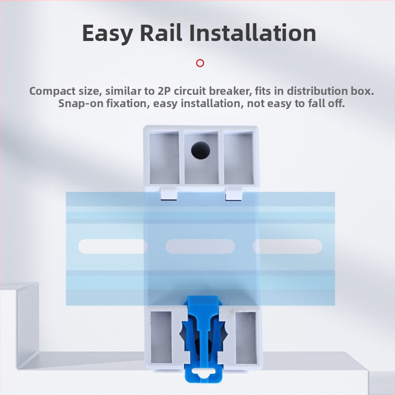 Jednofázový inteligentný elektromer na DIN lištu pre nájomné bývanie (220V)