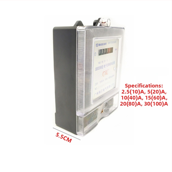 DDS2355 5-20A/15-60A jednofázový digitálny elektromer pre prenajaté bývanie