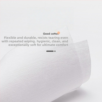 Jednorazová bavlnená utierka na tvár - 100% bavlna, 1 vrstva, vlhké a suché čistenie, balenie 60 kusov, pre dojčatá a dospelých
