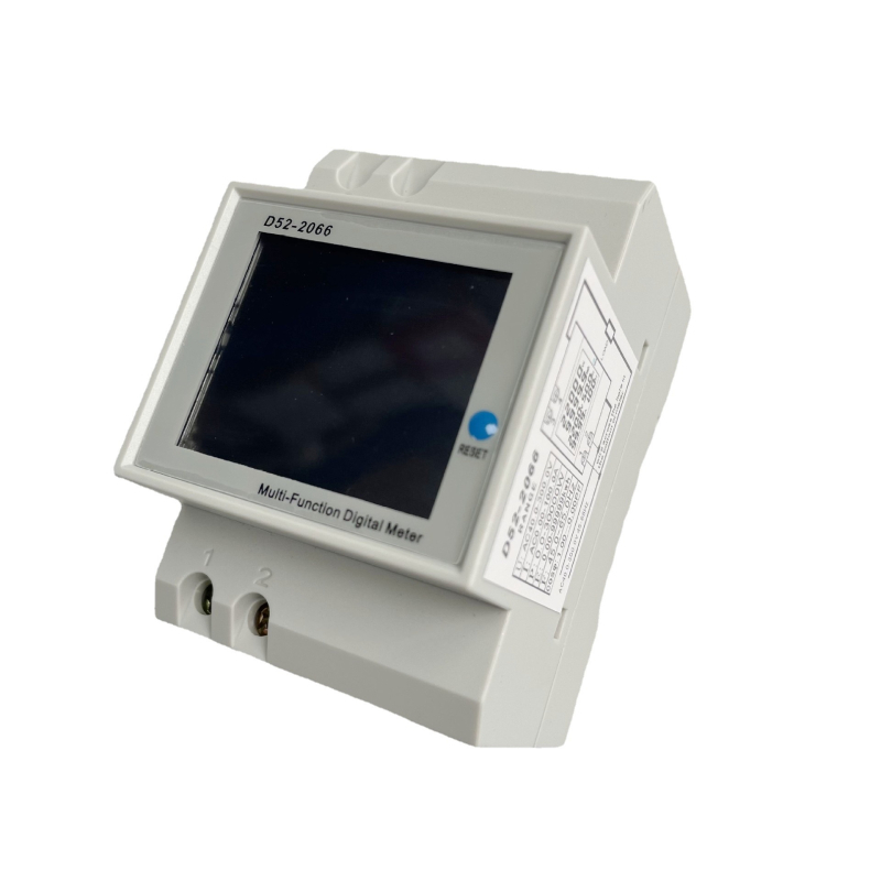 DIN релса монтажен еднофазен измервател на електрическа енергия, 0-100 A, 40-300 V, 45-65 Hz, макс. 100 A