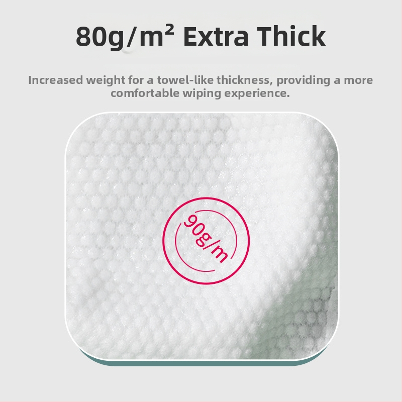 Kozmetické bavlnené utierky na pleť, jednorazové, rastlinné vlákna, čistenie, 1 vrstva, 200 kusov