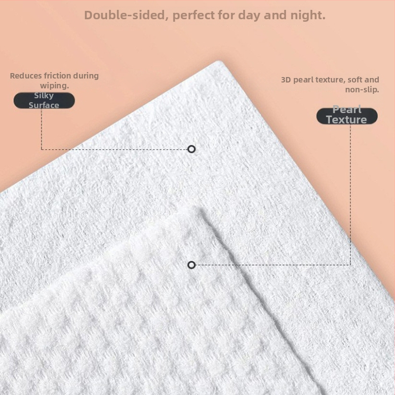 Kozmetické bavlnené utierky na pleť, jednorazové, rastlinné vlákna, čistenie, 1 vrstva, 200 kusov