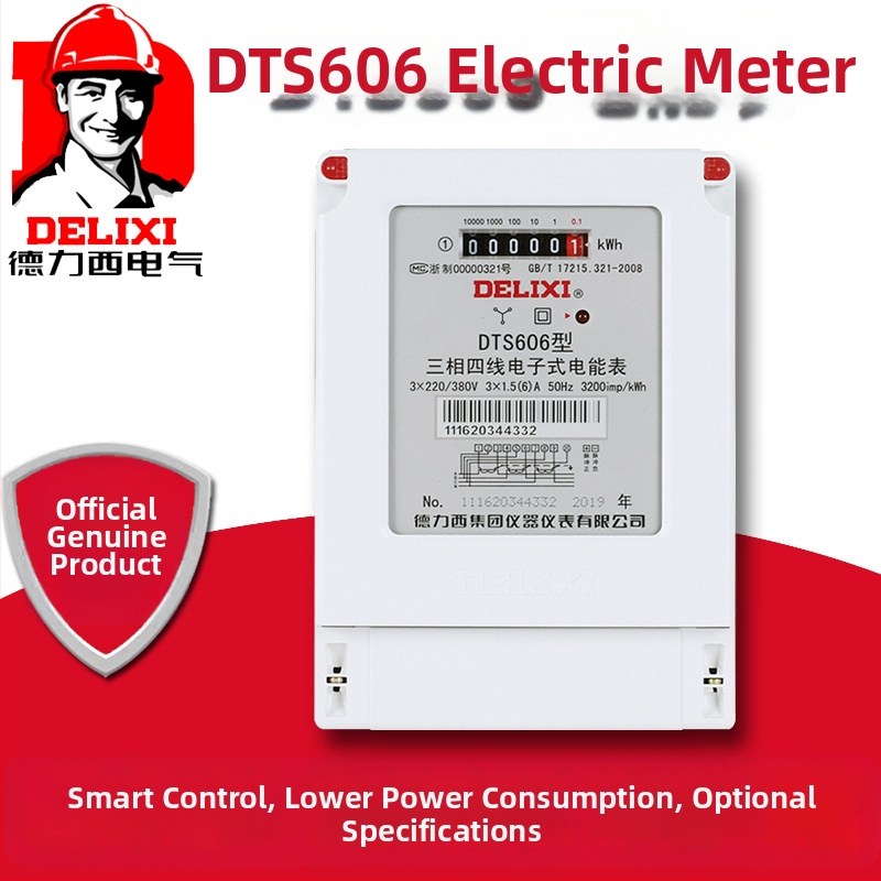 Delixi DTS606 CT vybavený elektromer, digitálny displej, 20A, 40A, 60A, 80A, 100A, inteligentný