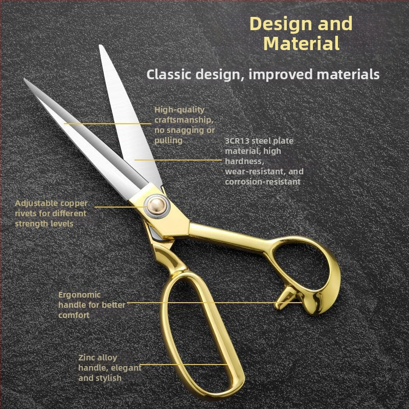 Foarfece croitor pentru țesături, aliaj din oțel inoxidabil, uz casnic