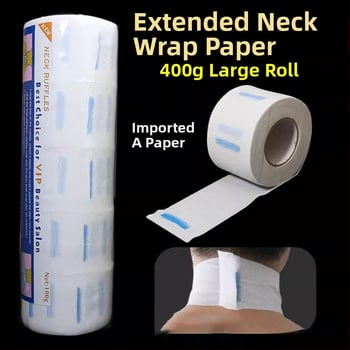 Vienkartinė kaklo popierinė skara kirpykloje, apsaugo kaklą nuo plaukų lūžimo ir nukritusių plaukų